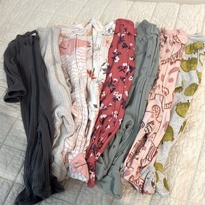 Baby Girl Pajama Lot